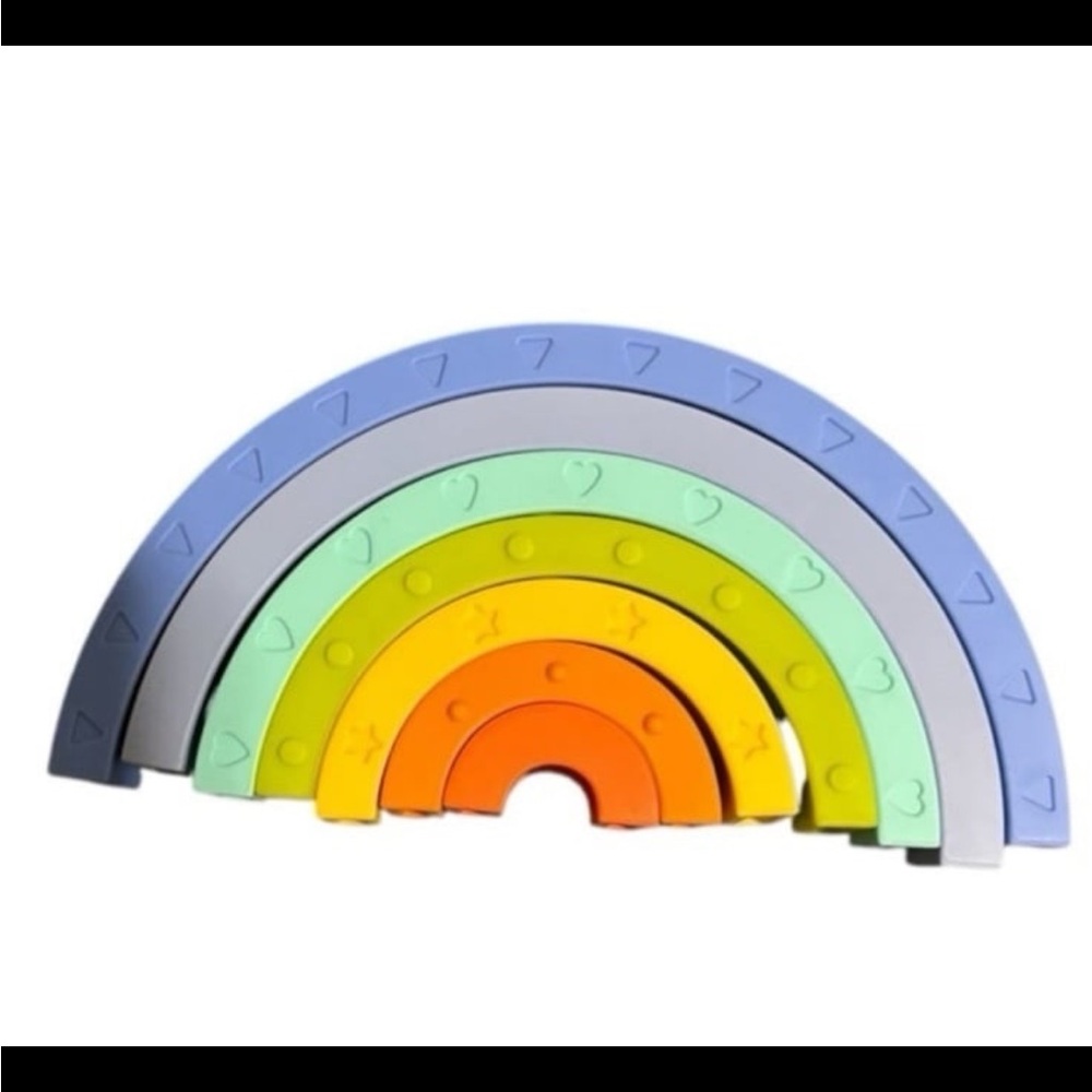 Silicone Stacking Rainbow Toy